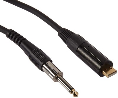 Kabel USB do gitary BC MASTER Jack 6,3 mm