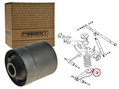 ВТУЛКА ВАЖЕЛЯ ПОВЗДОВЖНЬОГО ЗАД MAB-090 FEBEST FEBEST MAB-090 ПОДУШКА,