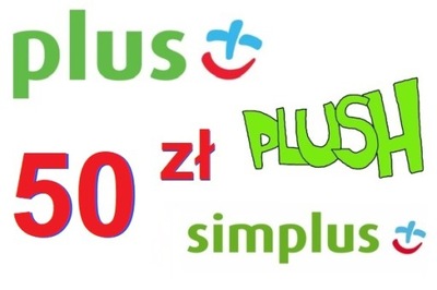 Doładowanie Plus 50 zł Kod Plush Simplus Zdrapka