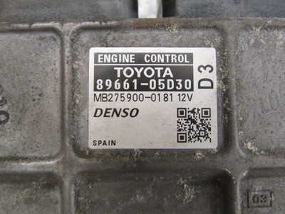 Бортовой компьютер 89661-05d30 toyota avensis t27 2.0d4d 10r фото №1