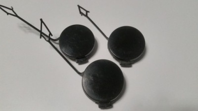 Vw touran рестайлінг  заглушка фаркоп чорний mat задній 1t0 фото №1