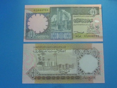 Libia Banknot 1/4 Dinara 1991 UNC P-57b