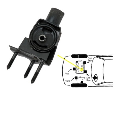 Подушка двигуна задня lh mercury villager 93-02 фото №1