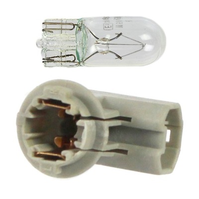 Разъём соединитель цоколь + лампочка t10 w5w toyota фото №1