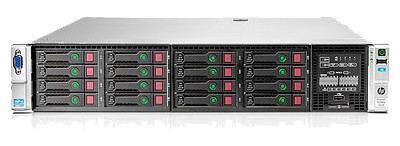 HP DL380P GEN8 2x E5-2670 P820 64GB 4x450gb