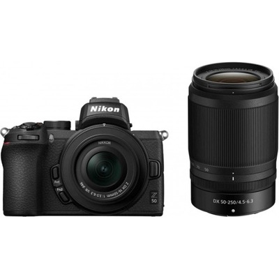 NIKON Z50 + 16-50 VR DX + 50-250 VR DX - Z50 NOWY