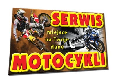 BANER 2x1 MOTOCYKLE SERWIS stojak części motr auto