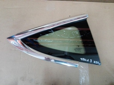 Tesla 3 стекло кузовная задняя правая треугольник задняя фото №1