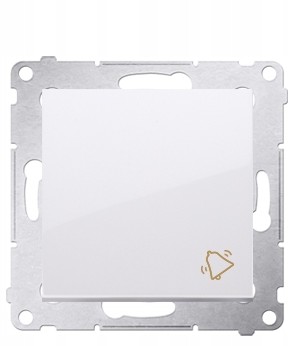 SIMON 54 Przycisk dzwonek biały DD1.01/11