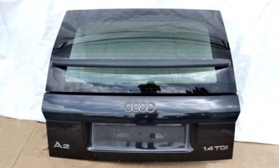 Audi a2 кришка багажника задня задня + скло czarna ładna фото №1