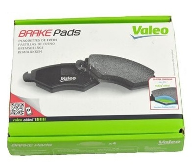 Valeo 598843 набір гальмівних колодок гальмівних, гальма дискові фото №1