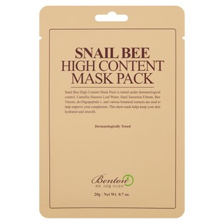 Benton Snail Bee Mask Pack maska nawilżająca