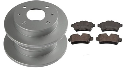 Гальмівні диски + гальмівні колодки задня mini cooper one 2006- r56 r57 фото №1