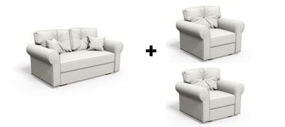 KANAPA sofa WERSALKA Zestaw FOTEL 2 fotele 2+1+1