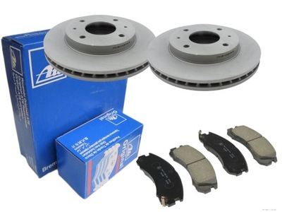 Гальмівні диски + гальмівні колодки ate перед mitsubishi galant vi фото №1