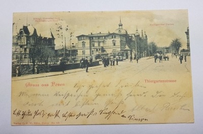 POZNAŃ OGRÓD ZOOLOGICZNY THIERGARTENSTRASSE 1909