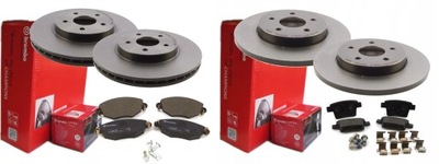 DISCOS ZAPATAS BREMBO PARTE DELANTERA PARTE TRASERA JAGUAR X-TYPE  