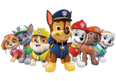 NÁLEPKY NA STENU - PSI PATROL 100X70