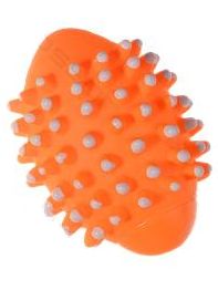 Zabawka piłka gryzak orange psa z piszczałką 9 cm