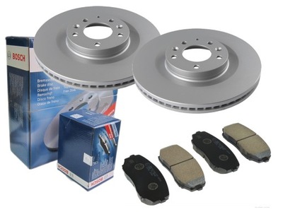 Гальмівні диски + гальмівні колодки bosch перед mazda cx-7 cx-9 фото №1
