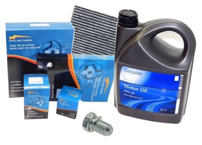 FILTROS ACEITE GM 10W40 AUDI A4 B6 2.0 130KM DE CARBON  