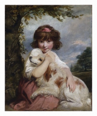 JOSHUA REYNOLDS Dziewczynka i jej pies