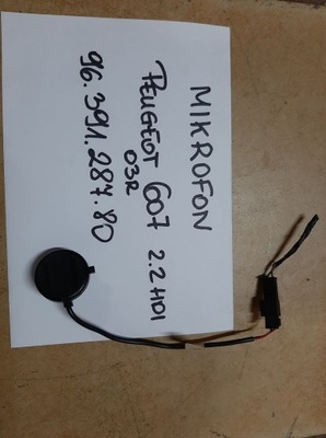 Мікрофон peugeot 607 2.2hdi 03r 9639128780 фото №1