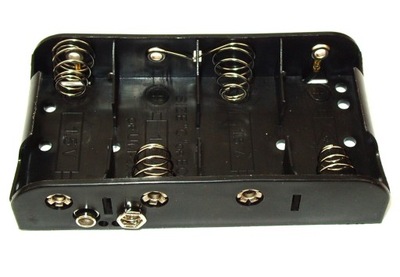 Koszyk na baterie 4xR14 4xLR14 4xC złącze