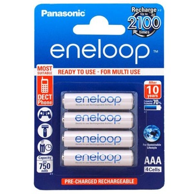 Akumulatorki PANASONIC R3 AAA 750mAh ENELOOP 4szt.