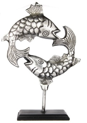 FIGURKA Ryby znak zodiaku METALOPLASTYKA