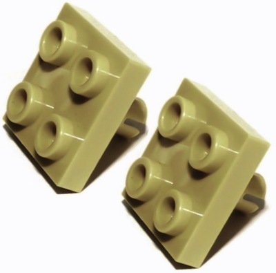 2373307 LEGO 2476 4541618 płyt 2x2 c.piaskowy 2szt