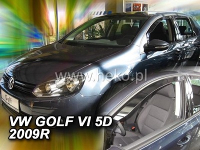 VW GOLF 6 VI DE 5 PUERTAS 2008-2012 HTB DEFLECTORES HEKO  