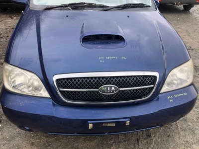 Капот кришка двигуна решітка радіатора kia sedona i 01-06 фото №1