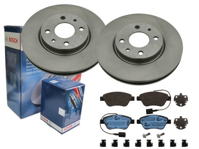 DISCOS + ZAPATAS BOSCH PARTE DELANTERA ALFA ROMEO MITO 257MM  