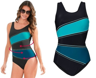 Kostium kąpielowy czarny 58 9XL 941365 bonprix Kostium kąpielowy czarny 58 9XL 941365 bonprix