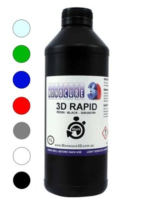 Żywica UV MONOCURE 3D RAPID 1 litr Różne Kolory
