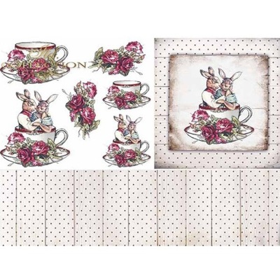 Papier Decoupage 60g KLASYCZNY A4 D0661