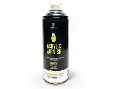 Lakier Akryl Bezbarwny Połysk spray 400 ml MTN