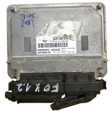 ECU VW FOX 1.2 03D906033H 5WP4030902 ĮRAŠYTI 