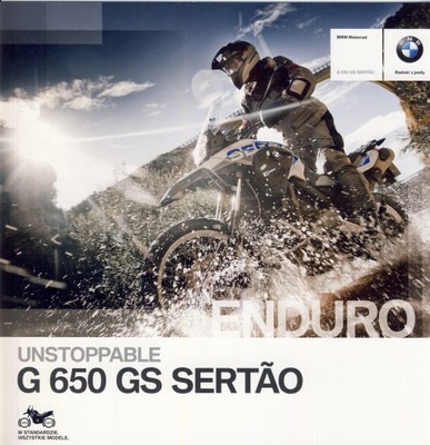 BMW G 650 GS SERTAO PROSPEKT 2014 MOTOCICLETA POLACO 