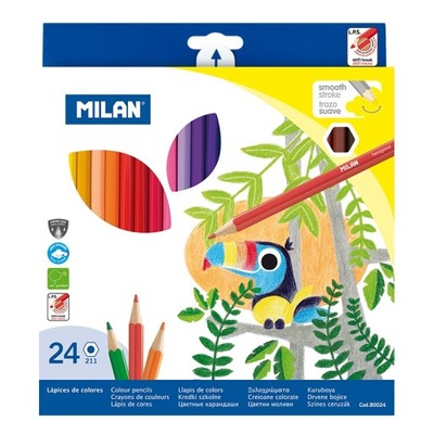 Kredki szkolne 24 kolory MILAN