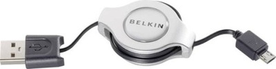Belkin Zwijany kabel USB, kabel do ładowania, kabel do transmisji danych 1m