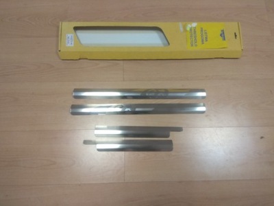 Chevrolet lacetti накладки пороговые нержавейка фото №1