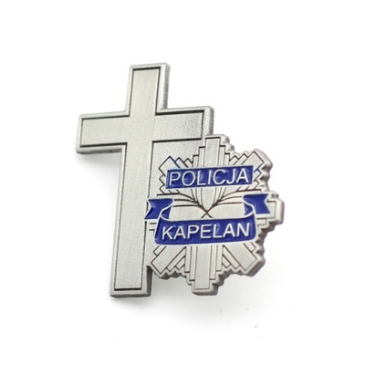 KAPELAN POLICJI PIN TŁOCZONY EMALIOWANY фото