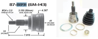 MUÑÓN EXTERIOR HUMMER H2 2003 - 2005  