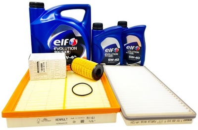 Набор фильтров renault trafic ii 2.0dci 5w40 7l фото №1