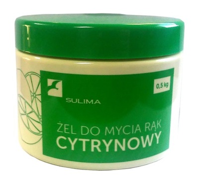 SULIMA ŻEL CYTRYNOWY PASTA DO MYCIA RĄK 0,5kg