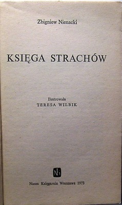 NIENACKI, Zbigniew - Księga strachów [NK 1973]