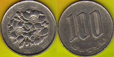 Japonia 100 Yen 1980 r.