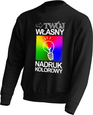 Bluza z własnym nadrukiem grafiką zdjęciem S